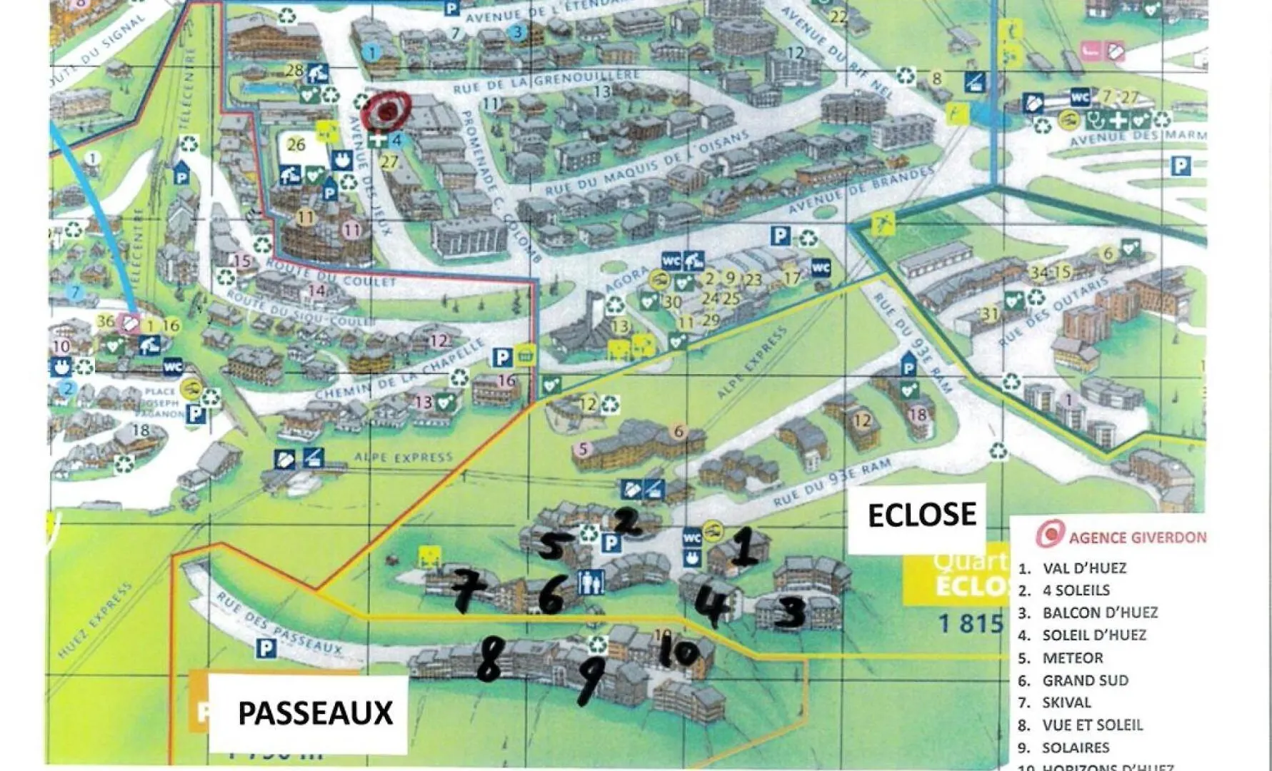 Appartement Residence Solaires - Duplex 4 Pieces -Eclose Ouest Mae-3361 Huez